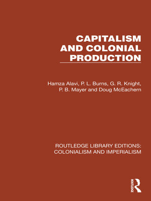 cover image of Capitalism and Colonial Production